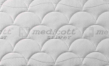 Priblížený náhľad na luxusný antibakteriálny poťah Medicott Silver 3D pre prírodný taštičkový matrac s latexom a kokosom 195x80 cm