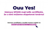 Atesty a certifikáty materiálov používaných k výrobe zdravotných matracov SPIMSI
