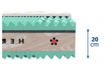 HERBAPUR A ORTHOFLEX partnerský matrac s konským vlasom  - výška jadra matraca bez snímateľného poťahu 20 cm, výška s poťahom cca 21 cm