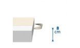 Výška jadra skladacieho matraca pre návštevy 200 x 200 cm PRAKTIKA