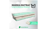 AKCIA 1+1: Matrace s BIOGREEN penou MARIKA 1+1 - Obojstranný matrac s tuhosťou 5 - tvrdší matrac, vrchná vrstva je z BIOGREEN peny, vrstvy tejto peny poskytnú výborný komfort, keďže prírodné oleje zvyšujú jemnosť a vláčnosť peny, pevný stred zabraňuje neprirodzenému kriveniu chrbtice.