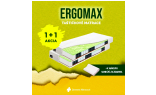 Prednosťou matraca ERGOMAX je 7-zónové jadro s malými samostatne uloženým pružinkami. Na jednej strane je tvorený HR penou a vrstvou prírodného kokosového vlákna, na strane druhej s elastickou pamäťovou penou.