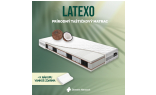 LATEXO je ortopedický matrac, ktorý kombinuje prírodnú latexovú penu, vrstvy kaučukom ošetreného kokosového vlákna a taštičkové 7 – zónové jadro MULTIPOCKET obsahujúce až 1000 kusov pružiniek.
