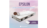 Luxusný ortopedický matrac EPSILON: jadro MICROPOCKET, 7-zónové jadro, obojstranný matrac, obsahuje latex, kokosovú vrstvu, HR penu, patrí medzi najvyššie taštičkové matrace.