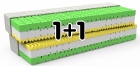 Matrace 1+1 80x195 cm LORETA