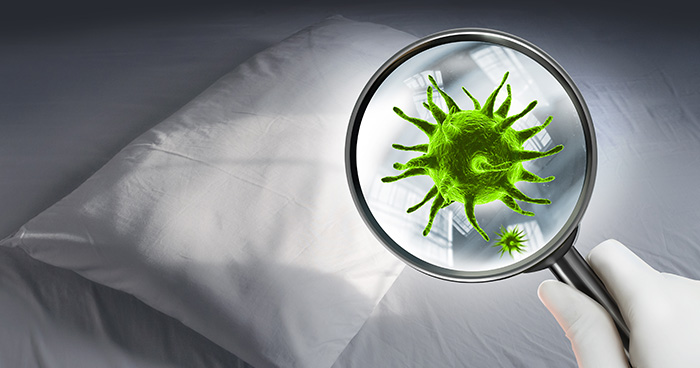 vírusy v posteli